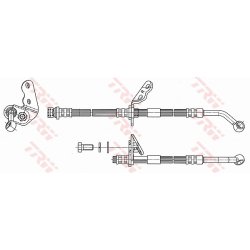 Flexible de frein TRW PHD7085 pour HONDA CIVIC, DOMANI OE 01464-S04-J00 TRW