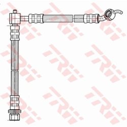 Flexible de frein TRW PHD930 pour TOYOTA IST, VIOS, YARIS OE 90947-02C75 TRW