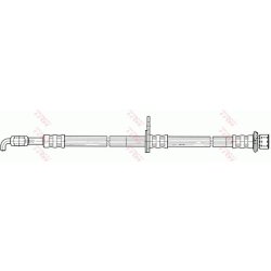 Flexible de frein TRW PHD933 pour CITROËN, PEUGEOT, TOYOTA OE 4806E1 TRW