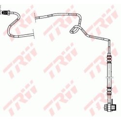 Flexible de frein TRW PHD942 pour AUDI, SEAT, SKODA, VW OE 1J0611764AD TRW
