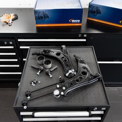 Kit de bras de suspension VAICO V10-3251 pour SEAT, SKODA, VW VAICO