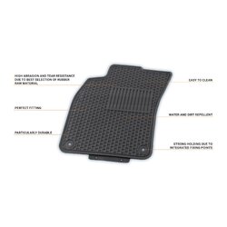 Kit de tapis de sol VAICO V10-6842 pour AUDI Q5 OE 8R1061501041 VAICO