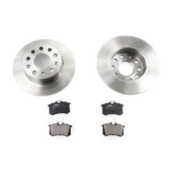 Kit de disques de frein VAICO V10-90004 pour AUDI, SEAT, SKODA, VW OE 5K0698451B VAICO