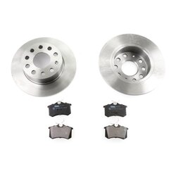 Kit de disques de frein VAICO V10-90004 pour AUDI, SEAT, SKODA, VW OE 5K0698451B VAICO