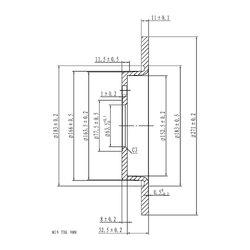 Disque de frein VAICO V25-40212 pour FORD FOCUS OE 1704765 VAICO