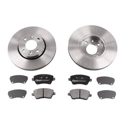 Kit de disques de frein VAICO V46-1229 pour NISSAN, RENAULT OE 95515496 VAICO