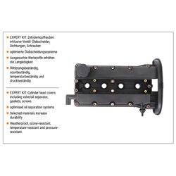 Cache-culbuteurs VAICO V51-0403 pour CHEVROLET AVEO, LACETTI OE 96473698 VAICO