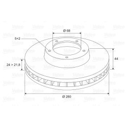 Brake Disc VALEO 197192 OE Ref 402060010R