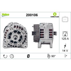 Alternator VALEO 200106 OE Ref 2310000QAU