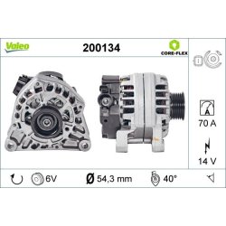Alternator VALEO 200134 OE Ref 57054H