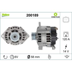 Alternator VALEO 200189 OE Ref 4402600