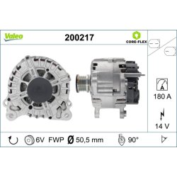 Alternator VALEO 200217 OE Ref 03L903023M