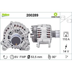 Alternator VALEO 200289 OE Ref 04E903015
