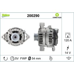Alternateur VALEO 200290 pour VAUXHALL OE 6204080 VALEO