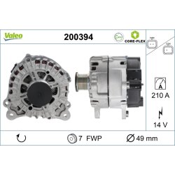 Alternator VALEO 200394 OE Ref A004TJ0281