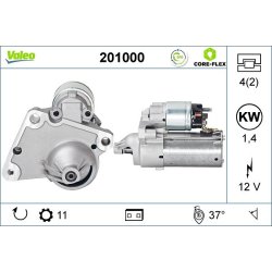 Starter Motor VALEO 201000 OE Ref 9640825280