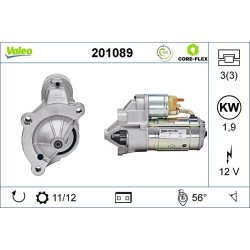 Démarreur VALEO 201089 pour CITROEN, DS, FIAT, LANCIA et plus.