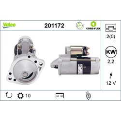 Démarreur VALEO 201172 pour MITSUBISHI OE 1810A053