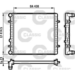 Radiateur moteur VALEO 231607