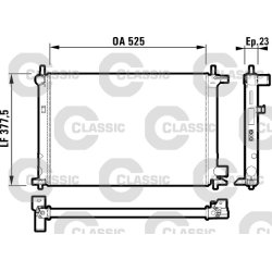 Radiateur moteur VALEO 232003