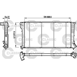 Engine Radiator VALEO 232620