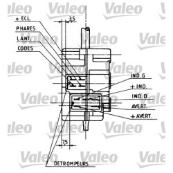 Steering Column Switch VALEO 251105 OE Ref 7701349481