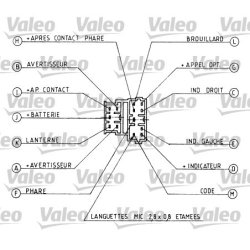 Steering Column Switch VALEO 251219 OE Ref 6253-57