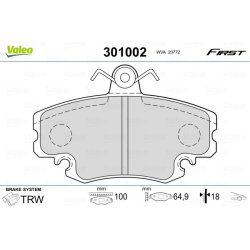 Brake Pad Set VALEO 301002 OE Ref 4170844