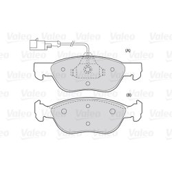 Jeu de plaquettes de frein VALEO 301006 pour ALFA ROMEO, FIAT, LANCIA OE 0009947776