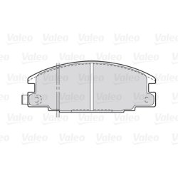 Jeu de plaquettes de frein VALEO 301020 pour HOLDEN, ISUZU, VAUXHALL OE 94483220