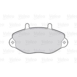 Jeu de plaquettes de frein VALEO 301037 pour FORD FIESTA, TRANSIT OE 1074972