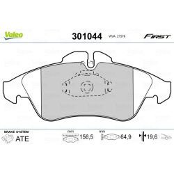 Brake Pad Set VALEO 301044 OE Ref 0024203920