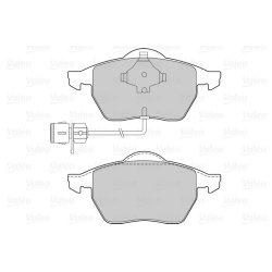 Jeu de plaquettes de frein VALEO 301049 pour AUDI 100, A6, A8 OE 4A0698151