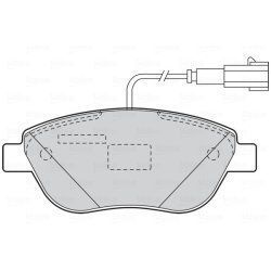 Jeu de plaquettes de frein VALEO 301050 pour ABARTH, FIAT, LANCIA, VAUXHALL et plus encore...