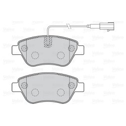 Jeu de plaquettes de frein VALEO 301051 pour ALFA ROMEO, CITROEN, FIAT, PEUGEOT