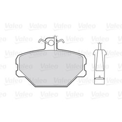 Jeu de plaquettes de frein VALEO 301095 pour AUTOBIANCHI, FIAT, FSO, LANCIA