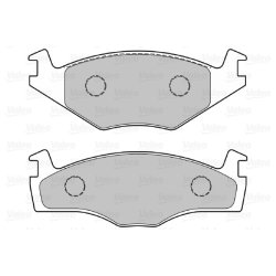 Jeu de plaquettes de frein VALEO 301128 pour AUDI, SEAT, VW OE 321698151