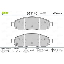 Jeu de plaquettes de frein VALEO 301140 pour NISSAN OE 41060-EA025 VALEO