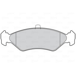 Jeu de plaquettes de frein VALEO 301171 pour FORD ESCORT, FIESTA, KA OE 1010502