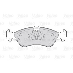 Jeu de plaquettes de frein VALEO 301184 pour CHEVROLET, DAEWOO, GM KOREA et plus encore...