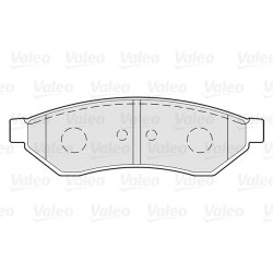 Jeu de plaquettes de frein VALEO 301271 pour CHEVROLET, DAEWOO, GM KOREA OE 96496763