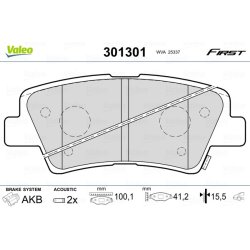 Brake Pad Set VALEO 301301 OE Ref 48413350D0