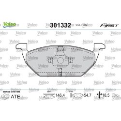 Jeu de plaquettes de frein VALEO 301332 pour AUDI, SEAT, SKODA, VW OE 1J0698151 VALEO