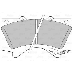 Jeu de plaquettes de frein VALEO 301339 pour LEXUS, TOYOTA OE 04465-02440