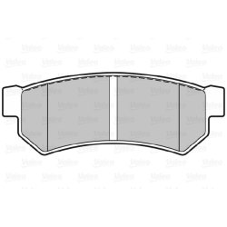 Jeu de plaquettes de frein VALEO 301343 pour CHEVROLET, DAEWOO, GM KOREA OE 96800089