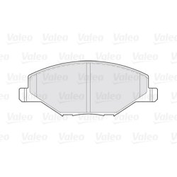 Jeu de plaquettes de frein VALEO 301354 pour SKODA, VW FABIA, POLO, VENTO