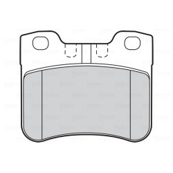 Jeu de plaquettes de frein VALEO 301360 pour CITROEN, PEUGEOT AX, SAXO, 106