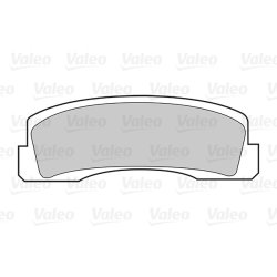 Jeu de plaquettes de frein VALEO 301389 pour CHEVROLET, LADA NIVA, NADESCHDA