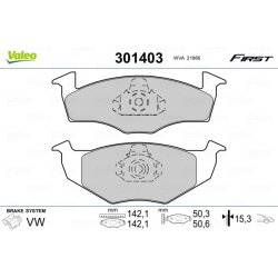 Plaquettes de frein VALEO 301403 pour SEAT, SKODA, VW OE 1H0698151B VALEO