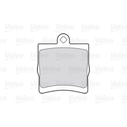 Jeu de plaquettes de frein VALEO 301444 pour CHRYSLER, MERCEDES OE 5126300AA